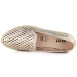 Womens openwork gold lords shoes Jezzi RMR1628 - Image 3