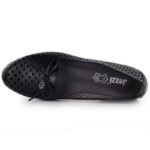 Womens openwork lords shoes black Jezzi 222-5 - Image 3