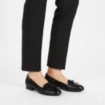 Womens openwork lords shoes black Jezzi 222-5 - Image 5