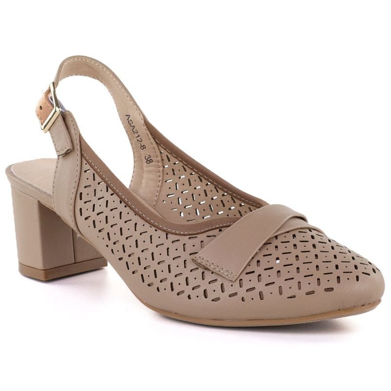 lupin-wear-ca-women-s-openwork-pumps-with-a-strap-beige-jezzi-asa212-8-2071664 Womens openwork pumps with a strap, beige Jezzi ASA212-8 - Image 1