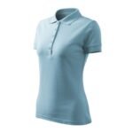 Womens Pique Polo Free Polo Shirt (Blue) - Image 4