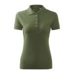 Womens Pique Polo Free Polo Shirt (khaki) - Image 2