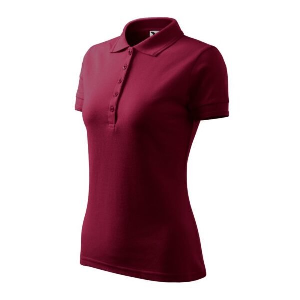 Womens Pique Polo Polo Shirt (garnet)