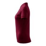 Womens Pique Polo Polo Shirt (garnet) - Image 4