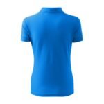 Womens Pique Polo Shirt (snorkel blue) - Image 3