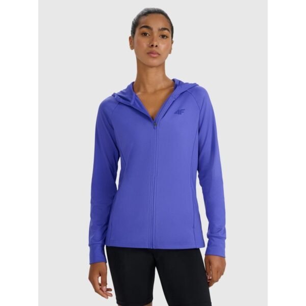 Womens quick-drying regular training sweatshirt 4F 4FWAW25TFSWF585-36S