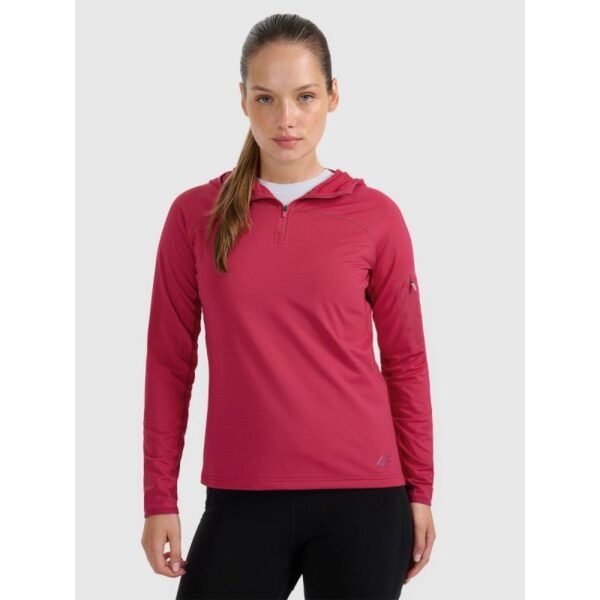 Womens quick-drying trekking sweatshirt regular 4F 4FWAW25TFSWF591-53S
