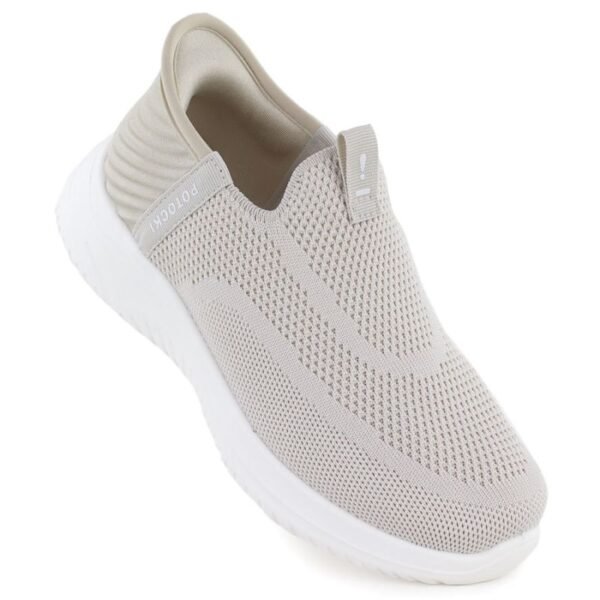 Womens slip-on beige sports shoes Potocki BK01312