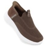 Womens slip-on brown sports shoes Potocki BK01312