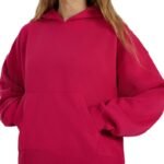 Womens sweatshirt 4F F1887 dark pink 4FWAW25TSWSF1887 53S - Image 4