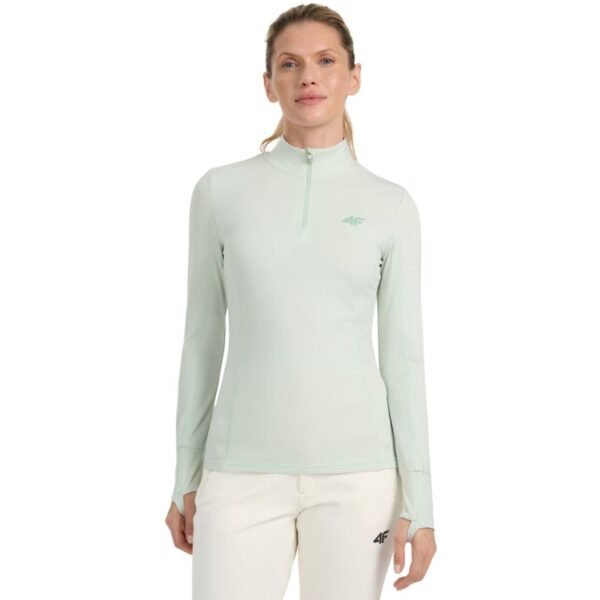 Womens thermal sweatshirt 4F F098 mint 4FWAW25UBRUF098 47S