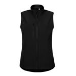 Womens Trail Softshell Vest (Black) - Image 2