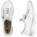 Womens white sports shoes Rieker L32F1-80 - Image 3