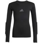 adidas Padded Goalkepper Longsleeve Kids Shirt Black KA1678 - Image 2