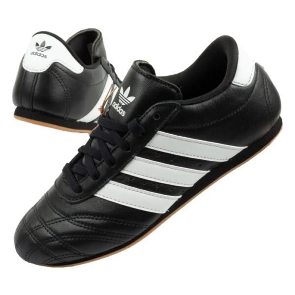 Adidas womens sports shoes Taekwondo Lace black fashionable leather