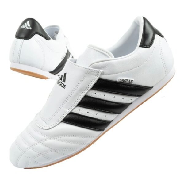 Adidas womens Taekwondo sports shoes white leather slip-on