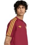 Mens adidas AS Roma Originals Tee burgundy JZ7185 - Image 3