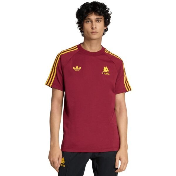Mens adidas AS Roma Originals Tee burgundy JZ7185