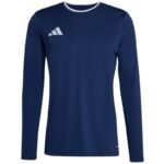 Mens adidas Entrada 26 Long Sleeve Jersey Navy Blue KF5850 - Image 2