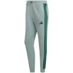 Mens adidas Essentials 3-Stripes Fleece Pants Mint KD4836 - Image 2
