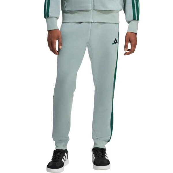 Mens adidas Essentials 3-Stripes Fleece Pants Mint KD4836