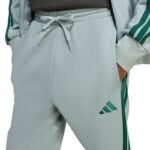 Mens adidas Essentials 3-Stripes Fleece Pants Mint KD4836 - Image 4