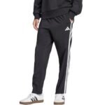 Mens adidas Essentials 3-Stripes Stanford Open Hem Pants Black JC8491