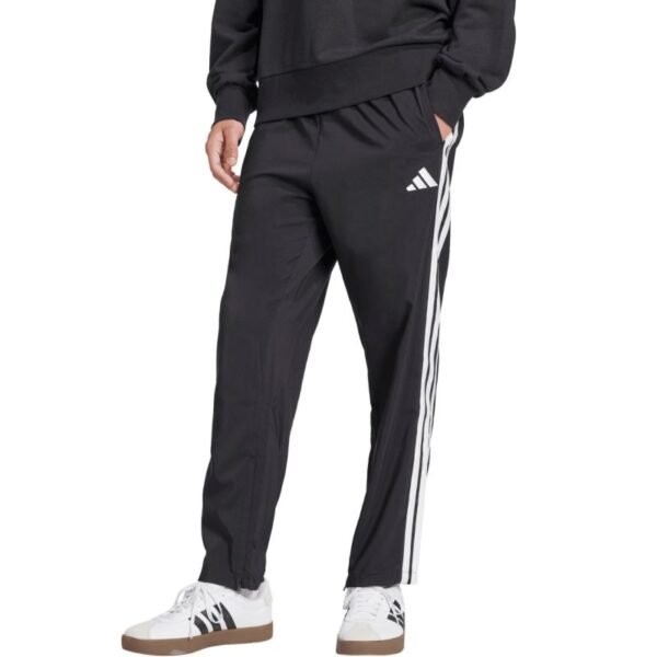 Mens adidas Essentials 3-Stripes Stanford Open Hem Pants Black JC8491