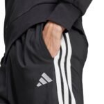 Mens adidas Essentials 3-Stripes Stanford Open Hem Pants Black JC8491 - Image 5