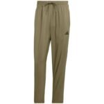 Mens adidas Essentials 3-Stripes Stanford Open Hem Pants Olive JE6401 - Image 2