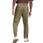 Mens adidas Essentials 3-Stripes Stanford Open Hem Pants Olive JE6401 - Image 3