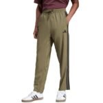 Mens adidas Essentials 3-Stripes Stanford Open Hem Pants Olive JE6401