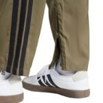 Mens adidas Essentials 3-Stripes Stanford Open Hem Pants Olive JE6401 - Image 6