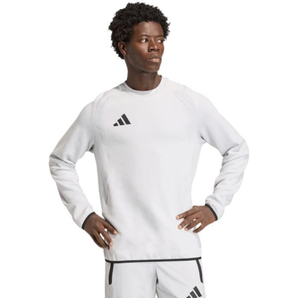 Mens adidas Tiro 26 Travel Crew sweatshirt white KD3323