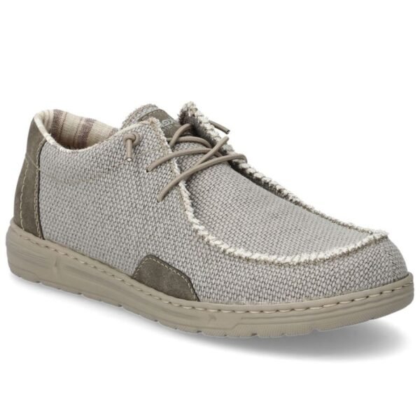 Mens lace-up loafers, gray, Rieker 08600-63