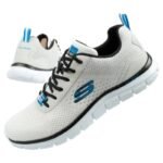 Skechers mens sports shoes Track-Ripkent comfortable lightweight fashionable ecru