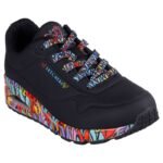 Skechers womens sneakers UNO RAVAGED LOVE 177918 BKMT