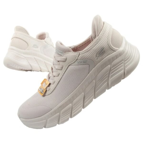 Skechers womens sports shoes Bobs B Flex SLIP-INS ecru comfortable