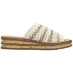 Womens beige wedge sandals Rieker 629X8-60 - Image 2