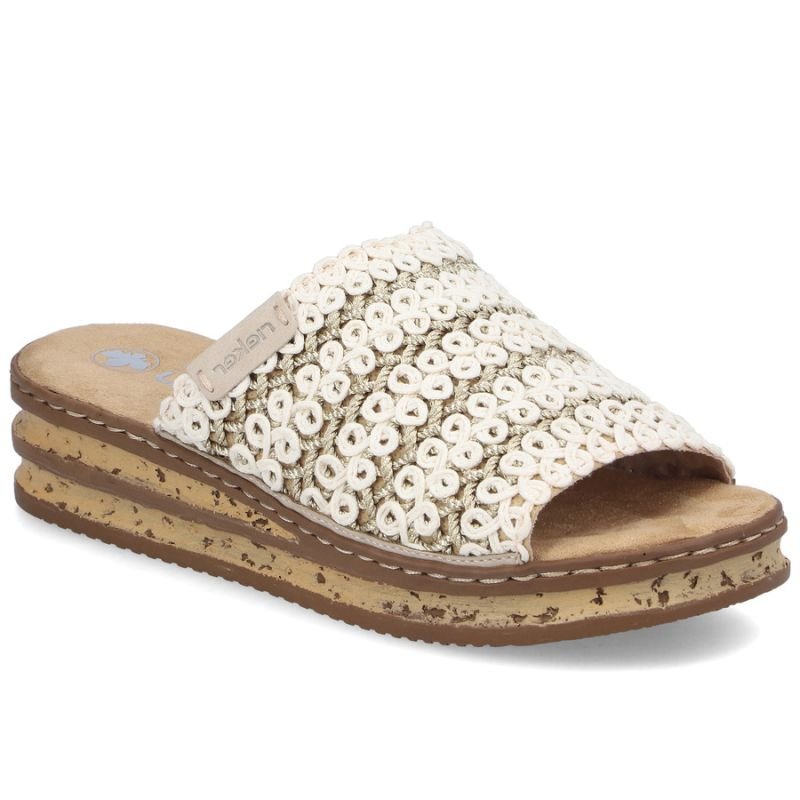 lupin-wear-ca-women-s-beige-wedge-sandals-rieker-629x8-60-2586003 Womens beige wedge sandals Rieker 629X8-60 - Image 1