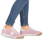 Womens comfortable pink sneakers shoes Rieker W4000-31 - Image 6