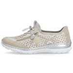Womens sports shoes, openwork gold, Rieker L3252-92 - Image 3