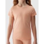 100% cotton plain girls T-shirt 4F Junior