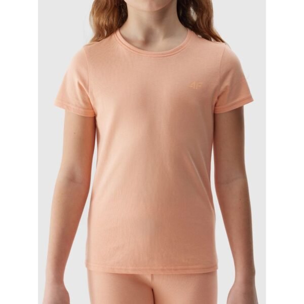 100% cotton plain girls T-shirt 4F Junior