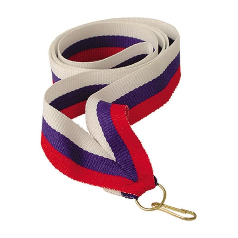 lupin-wear-ca-11-mm-ribbon-white-blue-and-red-1842244 11 mm ribbon - white, blue, and red - Image 1