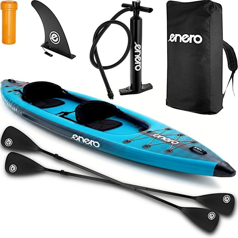lupin-wear-ca-2-person-kayak-465x74x42cm-laminated-pvc-blue-enero-2948456 2-PERSON KAYAK 465x74x42CM LAMINATED PVC BLUE ENERO - Image 1