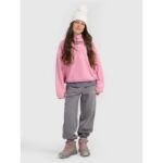 4FWarm oversize fleece with stand-up collar for girls 4F 4FJRAW25TFLEF441-54S - Image 6
