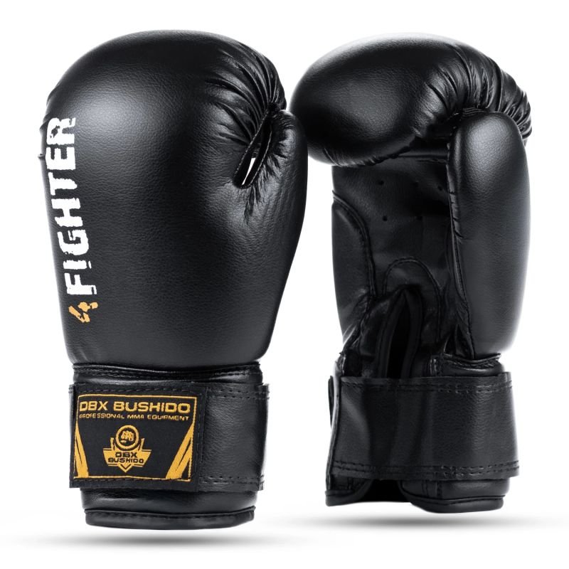 lupin-wear-ca-6oz-boxing-gloves-for-kids-4fighter-black-1732801 6oz Boxing Gloves for Kids - 4Fighter Black - Image 1