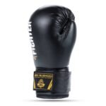 6oz Boxing Gloves for Kids - 4Fighter Black - Image 2