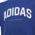 adidas Codes Collegiate Graphic Tee Navy Blue JL6138 - Image 3
